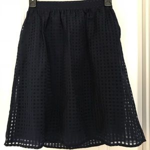 NWT Maison Jules Navy Skirt